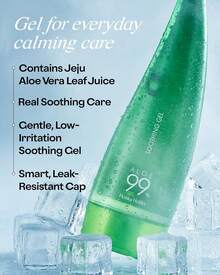 HOLIKA HOLIKA 99% Aloe Vera Soothing Gel 55ml - Refreshing And Non-Sticky, After Sun Care, Dry Skin Moisturizer, Redness Relief, Soothing, Moisturizing, Lightweight Gel Texture, Non-Greasy, Fast Absorbing, Suitable For Face, Body And Hair, Free Of Preservatives And Mineral Oil, Korean Cosmetics, Korean Skincare, Bestseller Aloe Gel, Calming Skin, Cooling Gel, Korean Skincare, Sunburn Care, Summer, Bikini, Swimwear - 99% Aloe Vera Gel - 查看 3