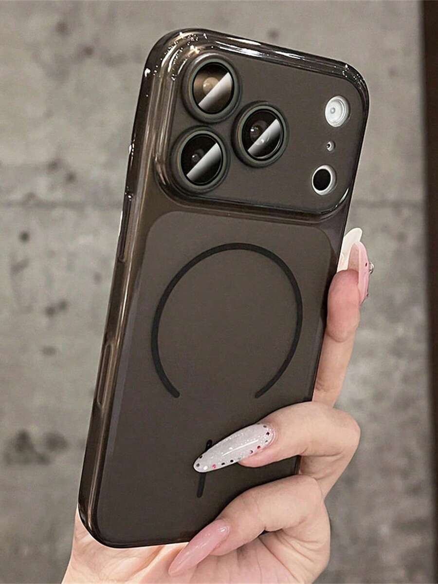 Ốp lưng điện thoại cao cấp mờ, bán trong suốt, có nam châm dành cho iPhone 17 Pro Max, 17 Pro, 17, 16, 15, 14, 13 Pro Max, thiết kế tối giản, chống sốc, mềm mại.