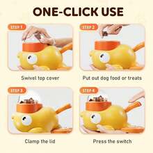 2-In-1 Dog Interactive Slow Feeder Bowls & Food Puzzle Toy, Duck-Shaped Dog TreatDispenser Anti-Gulping Bowl Healthy Eating & LQ Training (Yellow) - Yellow - View 5