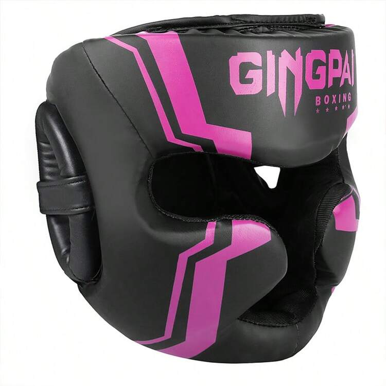 GINGPAI Thick Full Face Boxing Headgear, Kickboxing Helmet For Teens & Adults, MMA Training & Competition Protection - Multicolor - View 11