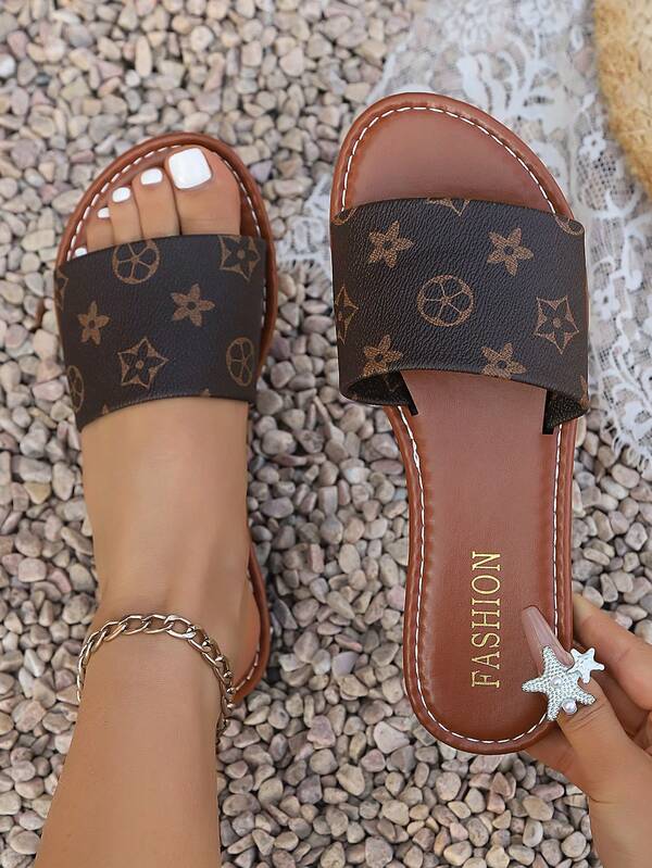 Women's Casual Flat Sandals, Roman Style Sandals, Summer Open Toe Slippers, Suitable For Dresses, Beach And Daily Wear