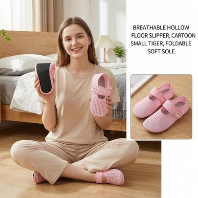 2026 Nuevas Sandalias Transpirables de Malla Hueca para Primavera/Verano, Decoración Adorable de Animales, Cierre Cómodo de , Adecuadas para Interiores, Yoga, Viajes, Suela Plegable Suave Antideslizante, Disponibles en Múltiples Colores para Hombres y Mujeres