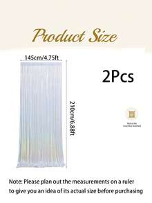 1/2pcs 145*210cm Shiny Silver/Gold Sequin Party Backdrop Curtain, Wrinkle-Resistant Colorful Glitter Backdrop, Wedding Birthday Photography Background, Baby Christening, Birthday Party, Photo Booth, Anniversary, Graduation Ceremony, Home Decor - View 3