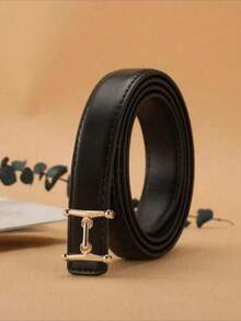 1条女士H型扣细腰带，适合搭配连衣裙和牛仔裤 - 彩色 - 查看 4