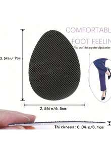 2/3/5/Pairs Wear-Resistant Silent Self-Adhesive Non-Slip Patch Insoles - Multicolor - View 4
