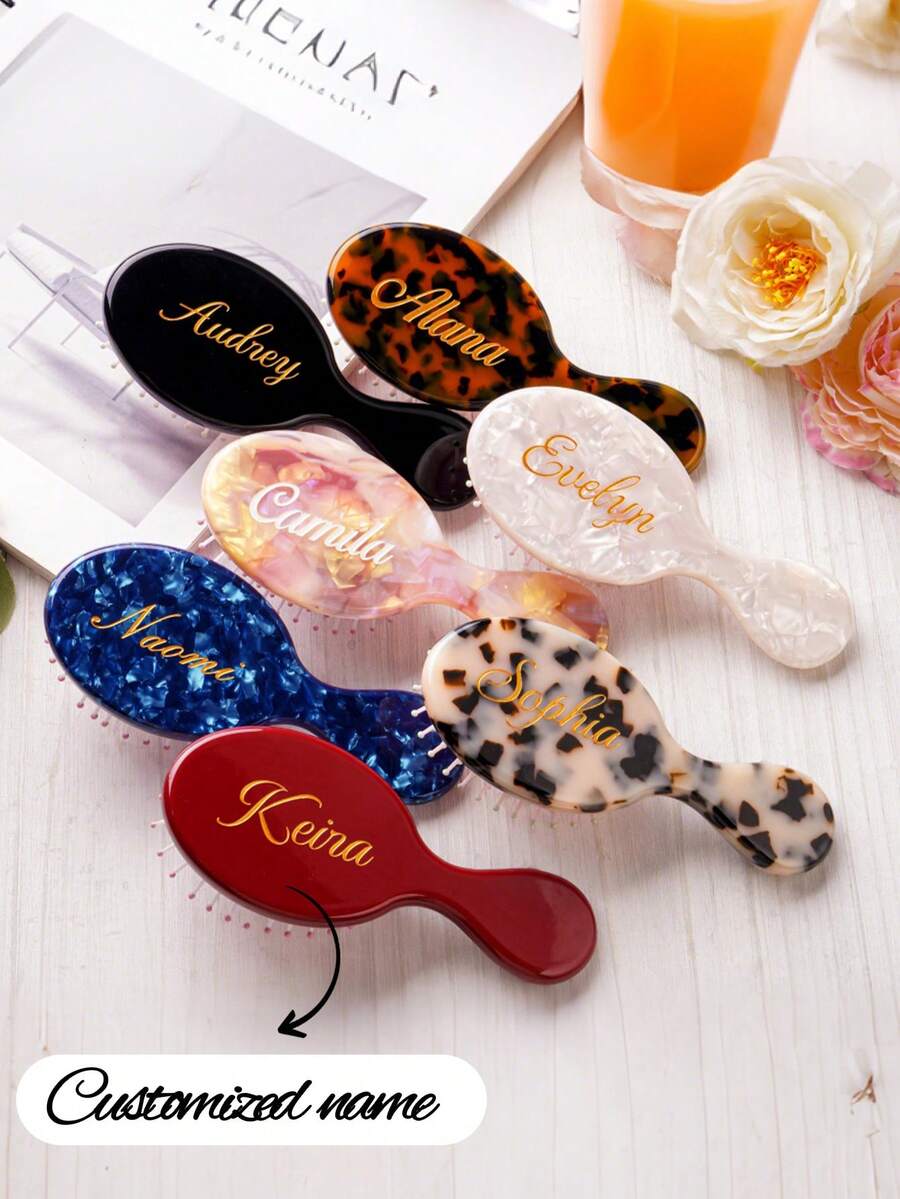 Personalized Name Comb, Customized Small Hair Comb, Engraved Wallet Comb, Customized Hair Comb, Bridesmaid Gift, Women's Gift, Travel Organizer