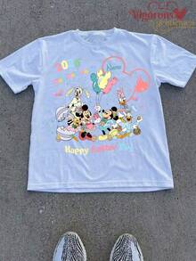 Disney Our Family's 2026 Cruise Trip Commemorative T-Shirt, Family Matching T-Shirt, Travel Matching T-Shirt - Áo trắng nữ - Xem 2
