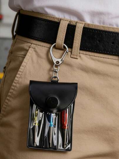 مجموعة مفكات مصغرة على سلسلة مفاتيح - مفكات مصغرة محمولة في كيس سفر مع خطاف ضغط | طقم أدوات جيب للرجال، الأب، الزوج، العامل، هدايا الزملاء | أساسيات DIY، إصلاح المنزل، ضبط النظارات، ضبط المجوهرات، إصلاح الإلكترونيات | عيد الميلاد، عيد الأب، عيد الميلاد، هدايا جوارب، حفلات، جوائز | أداة EDC مدمجة، سلسلة مفاتيح متعددة الأدوات، من الفولاذ المقاوم للصدأ، أداة مرفقية محمولة، هدايا حفلات للرجال، جوائز الباب للبالغين