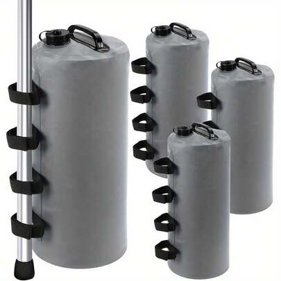 遮阳篷水袋，便携式20升防风可伸缩帐篷，折叠式防漏遮阳棚，适合户外使用 - 非常适合用作遮阳篷、三脚架音箱和后垫！露台配件，遮阳篷支撑套件，遮阳篷/配重，适用于遮阳篷，户外重型遮阳篷，遮阳篷罩，露营配件，遮阳篷顶篷更换，遮阳篷，户外遮阳篷