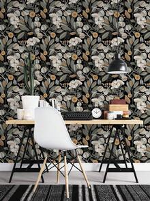 Self-Adhesive Wallpaper, Ready-To-Use, Removable, Made Of Vinyl Material, With Bohemian And Modern Minimalist Styles, Featuring Textured Designs, Ideal For Wall Decor And DIY Projects. Its Thicker Design, Oil-Resistant, Moisture-Proof, And Easy-To-Clean Properties Make It An Excellent Choice For Home Decor. - Summer Forest - View 5