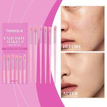 TORVIKX Delicate Makeup Brush Set, Suitable For Daily Makeup, Can Be Given As A Gift To Girlfriend - Pink - View 2