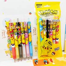 6pcs/12pcs Themed Cartoon Style Black Pens/Ballpoint Pens/Rollerball Pens, School & Office Stationery, Writing Supplies, Also Suitable As Birthday Gifts, Back To School Gifts, Party Favors, Holiday Gifts, Graduation Gifts [Random Styles Sent] - Sets - View 1