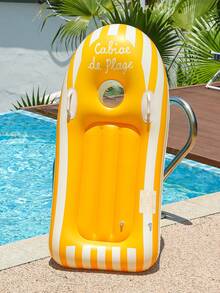 1PC Yellow / Red / Green Inflatable Bodyboard Surf Float, Portable Pool Float Board With Handle, Beach Water Play Toy, Summer Gift - Multicolor - View 8