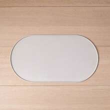 shuo ni mao yi Thảm ăn cho thú cưng bằng silicon, chống thấm nước và chống trượt, hình bầu dục, dành cho chó và mèo. - Màu Xám nhạt - Xem 12