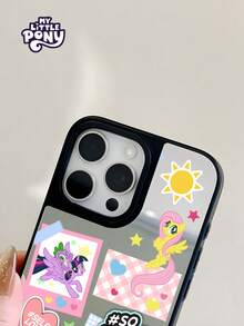 Hasbro MY LITTLE PONY 官方卡通少女镜面手机壳，礼盒包装，适用于 iPhone 17、17 Air、17 Pro、17 Pro Max、11、12、13、14、15、16 Pro、16 Pro Max、14 Plus、15 Plus、16 Plus、15 Pro Max、16 Pro、16 Pro Max - 彩色 - 查看 5