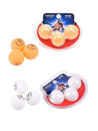 三星级高分子缝制乒乓球，PP材质，经久耐用，适合户外运动，可用于青少年和成人的比赛、训练和游戏，白色和黄色可选。