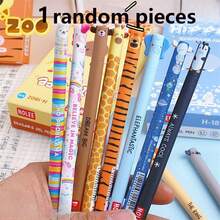 5pcs Erasable Animal Shaped 0.7mm Refillable Ballpoint Pens With Caps, Suitable For Students, Learning Supplies, Birthday Gifts, Writings Or Drawings Can Be Erased - Animal Erasable Pens - View 10