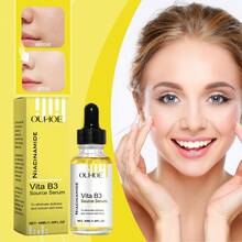 OUHOE Set de Cuidado Facial y Ojos 2 Piezas - Crema para Ojos Reafirmante Anti Ojeras con Café y Péptidos + Suero Vita B3 Niacinamida Hidratante, Reduce Bolsas, Arrugas y Piel Apagada, Unifica Tono Desigual, Ideal para Piel Cansada por Falta de Sueño, Skincare Diario para Hombres y Mujeres, Todo Tipo de Piel - Suero Facial Hidratante - Ver 1