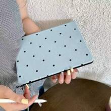 Cute Blue Polka Dot Book-Shaped Protective Case Suitable Compatible With Apple 11th Gen, Pro 2025 New Model, 10th Gen, Air 7/6, 11 Inch, Fashionable For Women And Men - Blue - View 8