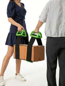 Goodbye To Back Pain During Moving! Thick, Wear-Resistant, Heavy-Duty Moving Strap, Sturdy And Durable Anti-Slip Design, Single-Person Can Easily Move Furniture, Appliances And Heavy Items, Practical Tool For Apartment Moving Up And Down Stairs, Essential For Rental Moving - Multicolor - View 6