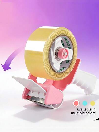 1pc Tape Dispenser, Tape Cutter, Tape Packaging Machine, Tape Dispenser Gun Box Sealer, Suitable For Home And Warehouse Box Sealing, Back To School Season, School Supplies, Office And Study Supplies/Tape, Adhesives And Fasteners/Tape Cutter, Box Sealer, Box Sealing Machine, Tape Dispenser, Box Sealing, Tape Dispenser, Packaging Tape Dispenser, Tape Gun, Packaging Tape Dispenser, Packaging Tape Roller, Handheld Roller