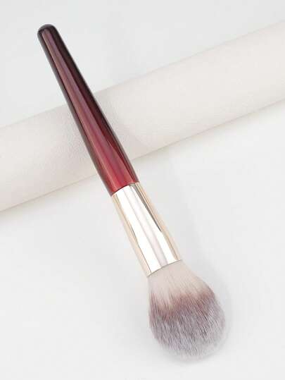 1 Loose Powder Makeup Brush, Blush Brush The Cone-Shaped Brush Specially Designed Is Suitable For Applying Powder Evenly On The Cheekbones, Nose Or Eyebrows.