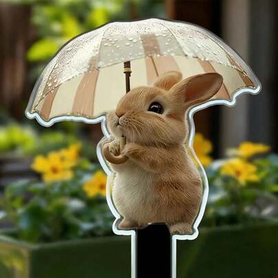 Đồ trang trí sân vườn hình động vật 2D bằng acrylic phẳng có ô, dùng trang trí chậu hoa trong nhà và ngoài trời, cỏ sân vườn, nhiều kiểu dáng.