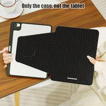 1pc Polka Dot Pattern Flip Cover Desk Protective Case With Pen Slot, 360° Rotating Stand, Built-In Pen Slot, PU Leather Case With Auto Sleep/Wake Function, Compatible With Samsung A9/A9+/S9/S9FE/A11/A11+/S11/S10 FE/S10 FE+/S10 Lite And Apple A16 2025, Air 11/13, M3 2025, Mini 7 A17, Pro 2024, Suitable For Back To School, Valentine's Day, Holiday Gifts - Multicolor - View 5