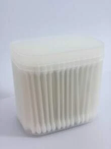 200支双头棉签，尖头和圆头设计，方便精准修正妆容，桌面收纳，适合自用和送礼。 - 彩色 - 查看 2