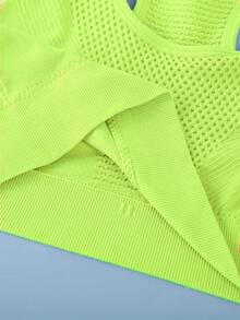 3pcs Sports Bras For Women, Racerback Yoga Fitness Running Crop Tops - Multicolor - View 6
