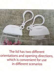 1个透明空洗手液瓶，印有贝壳和海星字母图案，字母A-Z。香水喷雾瓶，带挂钩和防摔硅胶盖，夏威夷旅行便携化妆瓶 - 彩色 - 查看 10