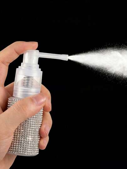 1个粉末喷雾瓶，加热粉末喷雾瓶，化妆品粉末分装瓶，蓬松粉末喷雾瓶，适用于各种粉末分装瓶，带安全锁喷头，适合日常使用各种粉末