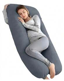 Almohada Para Embarazo Y Lactancia Jumbo Color Gris - Gris - Ver 5