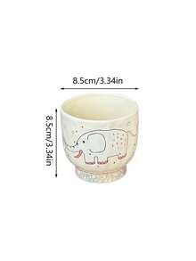 1 chiếc cốc sứ vẽ tay hình động vật, cốc uống nước dễ thương và tiện dụng tại nhà, cốc kiểu cổ điển với thiết kế dập nổi 3D, cốc cà phê độc đáo. - Nhiều màu - Xem 13