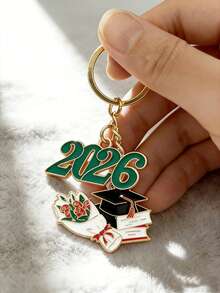 1pc/10pcs 2026 Graduation Keychain, Commemorative Graduation Gift Keyring, Unisex Alloy Oil Drop Graduation Cap Keychain, Graduation Ceremony Souvenir Gift, Backpack/Handbag Pendant, Daily & Holiday Accessory Gifts For Mother, Father, Graduation, And Teacher - Multicolor - View 30