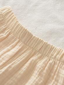 bearleader 2pcs/Set Girls' Summer Casual Floral Woven Texture Camisole Top And Pants Set - Brown - View 8