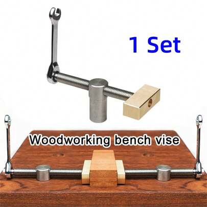 1 Set Woodworking Desktop Clip 19mm Stainless Steel Fast Fixed Clip Quick Adjustable Vise Benches Fixture Clamping Tool Kit