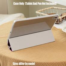 Y2K Soft Edge Case With Pencil Slot, Perfectly Balancing Aesthetics And Practicality, Compatible With IPad Mini 4/5/6/7, 5/6/8, Air 1/2/3/4/5/6/7, 10th/11th Gen, Pro 10.5/11/12.9/13 Inch, Galaxy Tab S6Lite/S7/S8/S9/S10/FE/Plus, A8/A9Plus - Angel Glitter Zebra Stripe - View 7