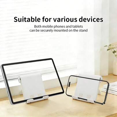 1 Portable Foldable Phone Stand | ABS Material, Suitable For Smartphones And Tablets, Non-Water Resistant