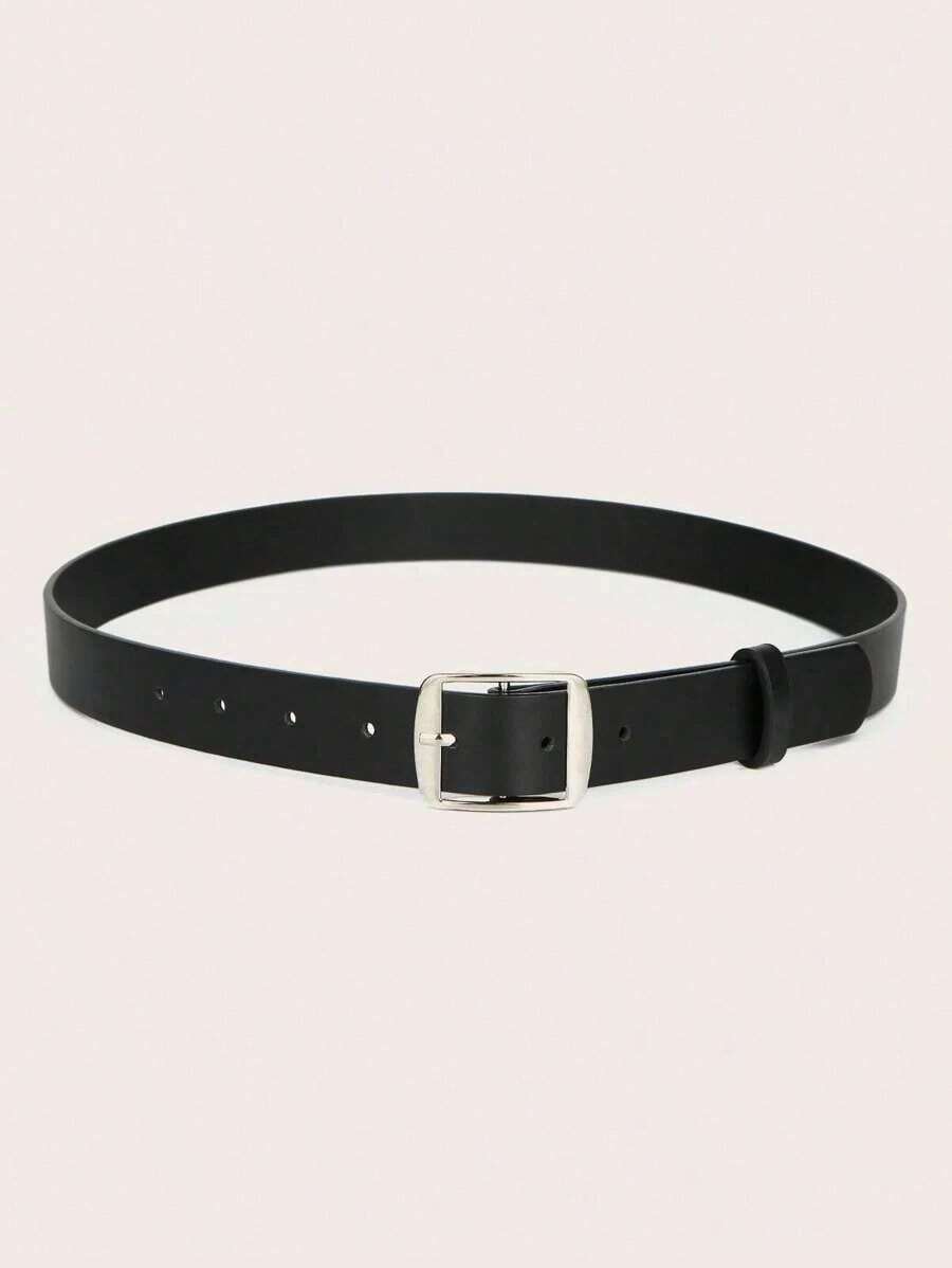 1 White Casual Multifunctional Simple Belt - 黑色 - 查看 1