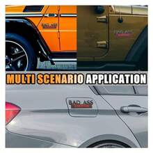 Car Bad  Edition 3D Badge Sticker Decal For Fender Bumper Hood Trunk Tailgate Front Grille Replacement With 3M Adhesive Black Finish Universal Fit For Car Truck SUV - black red - 查看 5