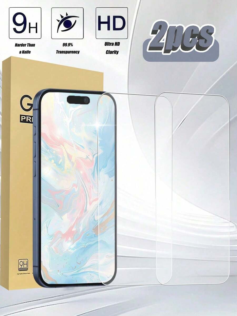 Bộ 2 miếng kính cường lực chống sốc siêu trong suốt, bảo vệ màn hình 2 trong 1, tập trung vào trải nghiệm lắp đặt và hiệu quả bảo vệ. Thiết kế phủ toàn diện, dễ dàng lắp đặt không bọt khí. Chất liệu chống nước và chống bụi. Bề mặt chống bám vân tay và cấu trúc chống sốc cơ bản. Chăm sóc toàn diện từ khi lắp đặt đến khi sử dụng. Tác động tối thiểu đến màu sắc và độ sáng màn hình gốc. Tận hưởng màn hình sống động và bảo vệ không lo lắng. Trải nghiệm xem đắm chìm. Tương thích với iPhone 17/17E Promax/16 Promax. Quà tặng mùa xuân. - Trong sáng - Xem 1