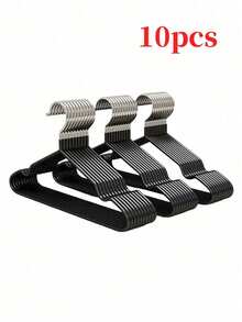 10/20-Piece Adult Storage Hangers, Non-Slip Plastic-Coated Hangers, Lightweight Luxury Home Wardrobe Hangers, Clothing And Pants Organizer - Multicolor - View 9