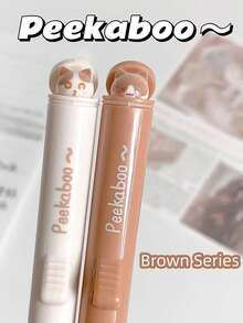 2/4支装新款猫咪主题按压式圆珠笔，0.5毫米黑色速干可爱猫咪圆珠笔，创意学习及办公用品，适合爱猫人士，学校、办公室、派对及节日礼物 - 均碼 - 查看 7