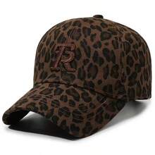 1 chiếc mũ lưỡi trai in họa tiết da báo thêu chữ thời trang, mũ snapback chống nắng ngoài trời sáng tạo. - Nhiều màu - Xem 4