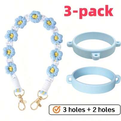 Bộ ba tay cầm bình nước - Phù hợp với hầu hết các bình nước dung tích 12-40 oz, nhỏ gọn và dễ mang theo, lý tưởng cho thể thao và cắm trại ngoài trời.