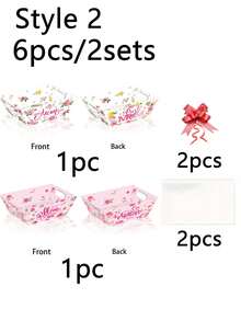 Bộ hộp quà Ngày của Mẹ gồm 36/18/6 hộp, kèm túi OPP trong suốt và nơ ruy băng, hộp giấy thích hợp để đựng quà tặng, kẹo, đồ ăn nhẹ và hoa, lý tưởng để trang trí tiệc Ngày của Mẹ. - Một kích cỡ phù hợp cho tất cả - Xem 17