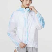 Áo khoác thể thao nữ adidas có mũ, màu trắng - trắng - Xem 4