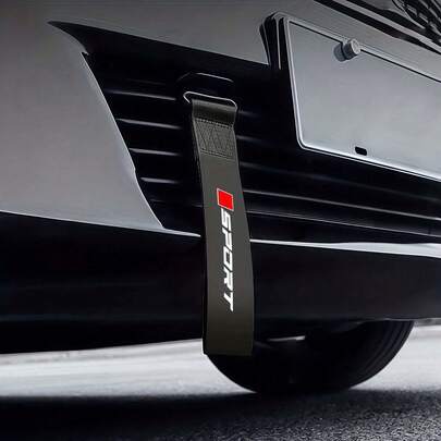 Easypie Selection Sporty Car Bumper Tow Rope Decoration, Universal Personalized Racing Car Accessories, Suitable For Most Vehicles, Automotive Exterior Accessories