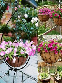 Dây xích dài treo chậu cây, dây xích màu đen có móc, dây xích thay thế để treo chậu cây hoa, đèn lồng, giỏ, máng cho chim ăn và các vật trang trí khác (16 inch, 20 inch, 23 inch) - A - Xem 4